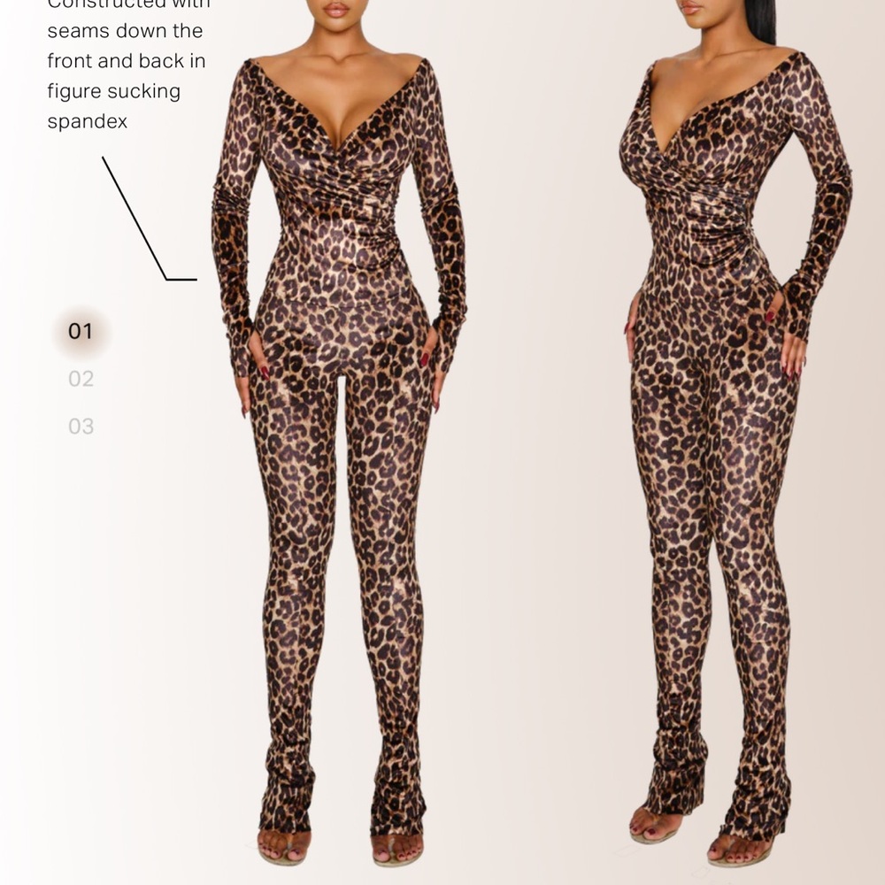 Stylish Leopard Print Jumpsuit